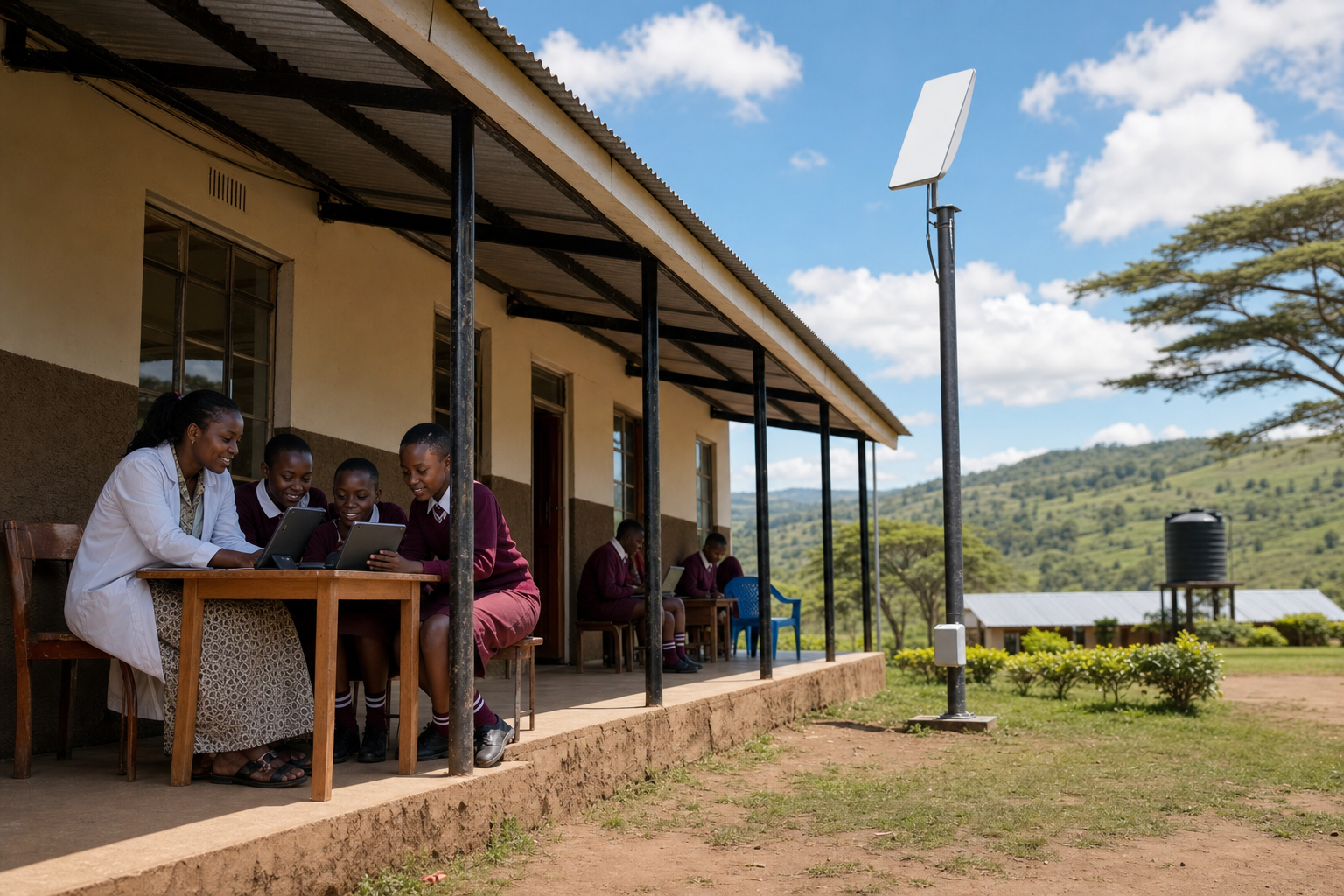 Rural Kenya connected by Amazon LEO satellite internet